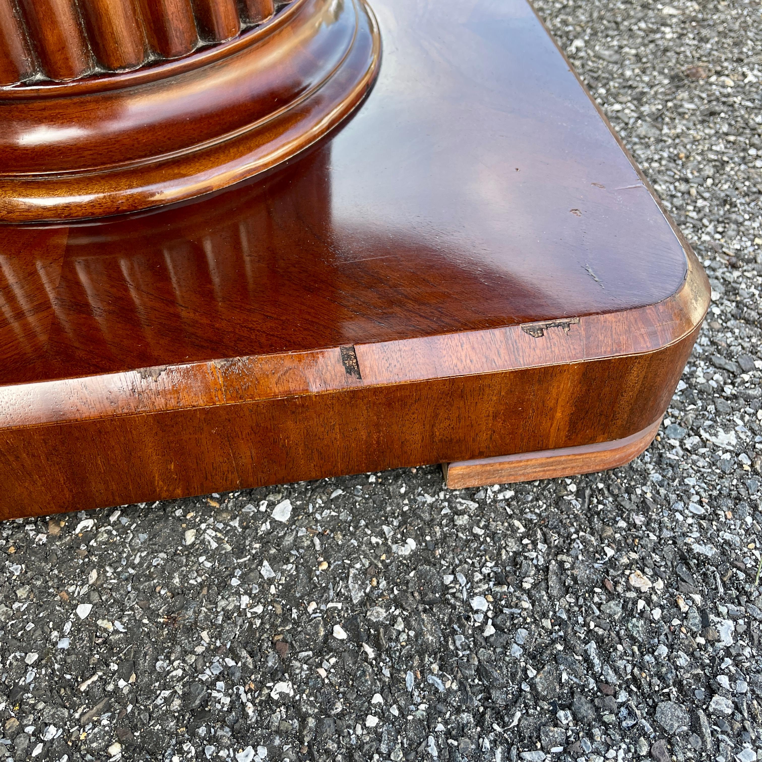 Large Round Ralph Lauren Benchmade Mahogany Center Table 5