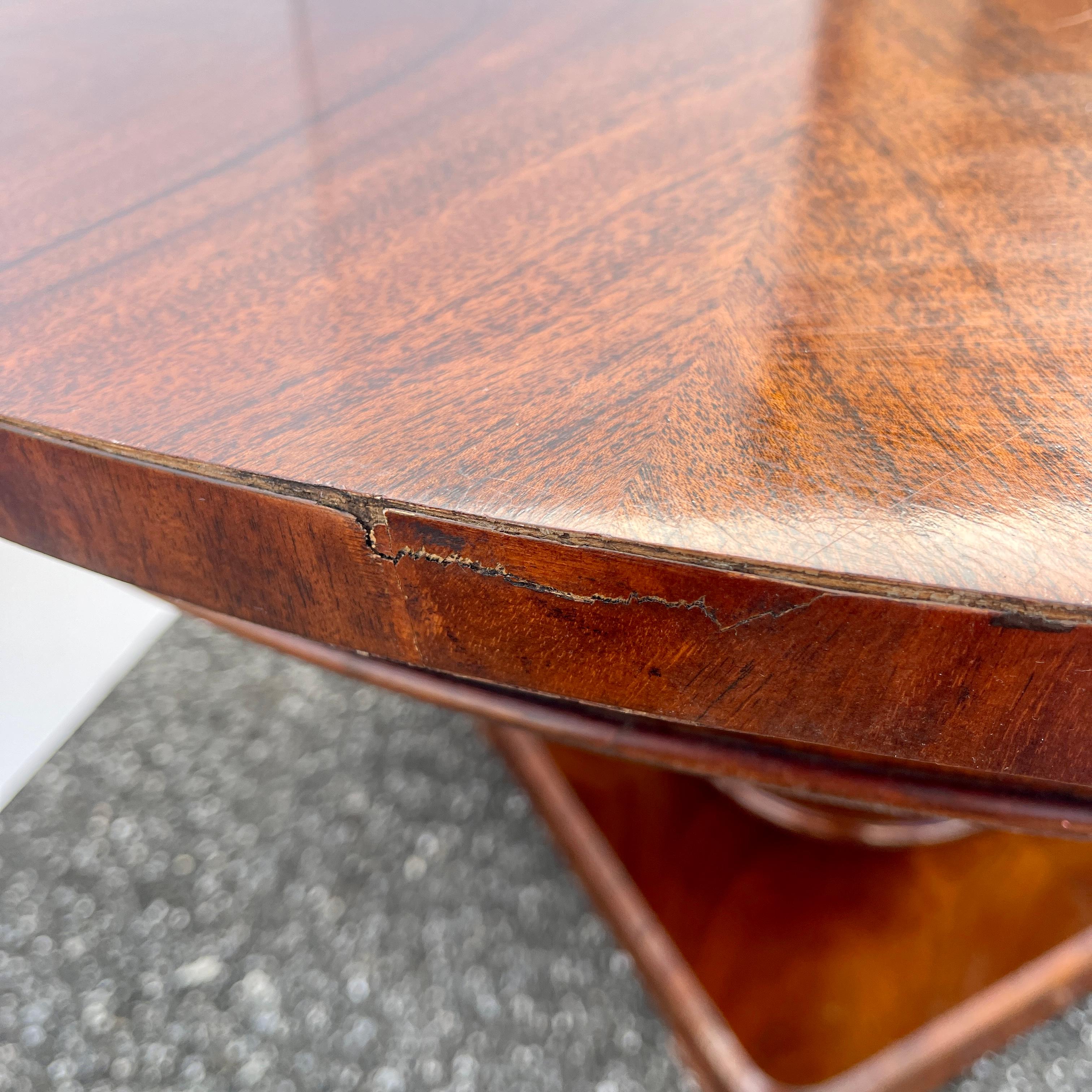 Large Round Ralph Lauren Benchmade Mahogany Center Table 9