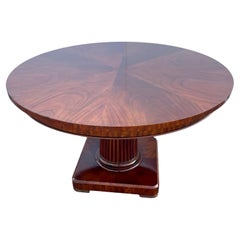 Large Round Ralph Lauren Benchmade Mahogany Center Table