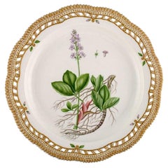 Large Round Royal Copenhagen Flora Danica Serving Dish in Hand-Painted Porcelain