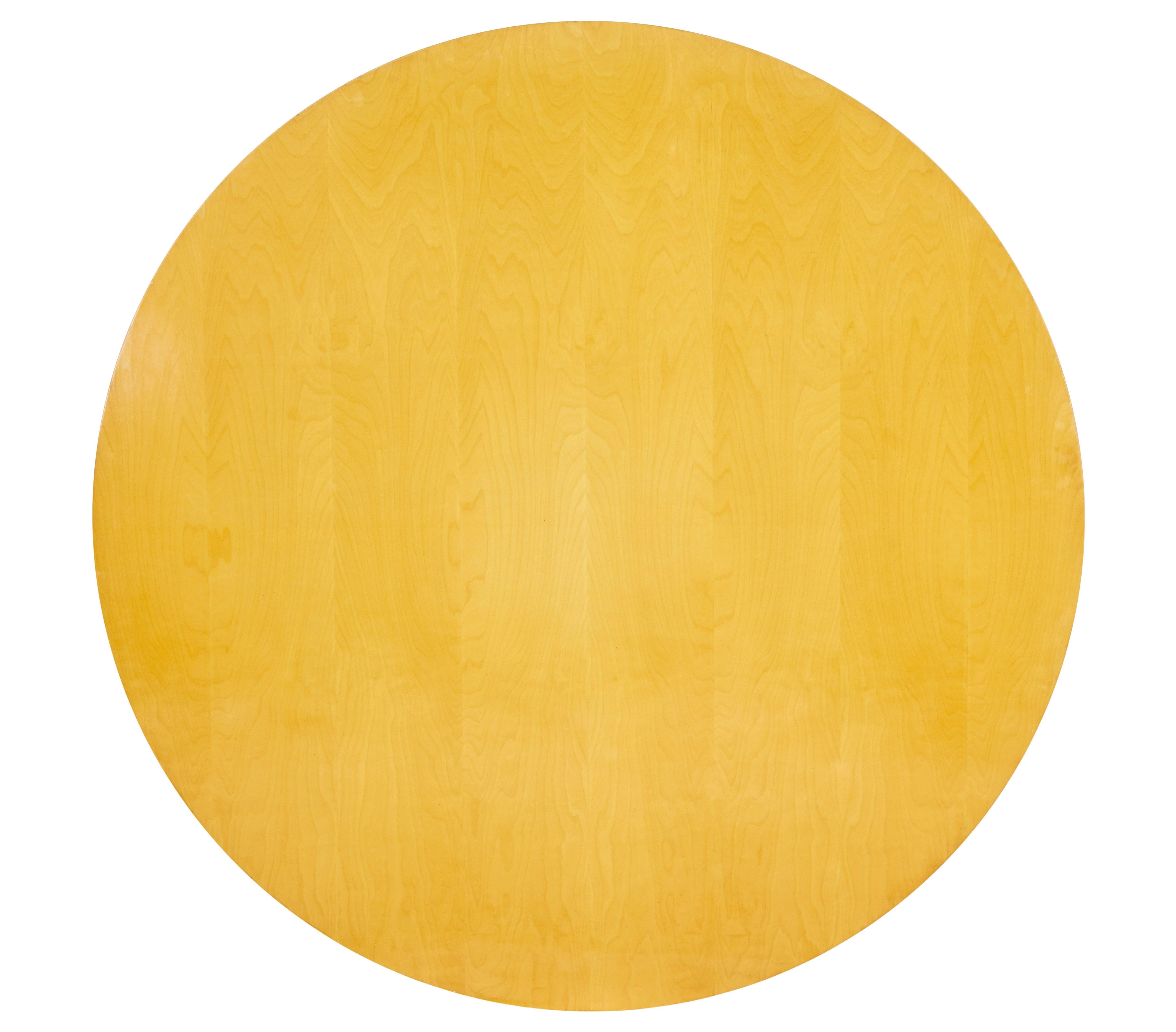 20th Century Large round Scandinavian Bruno Mathsson birch dining table For Sale