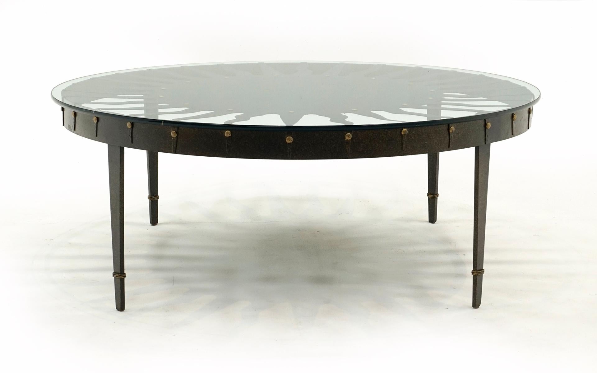 large glass top coffee table