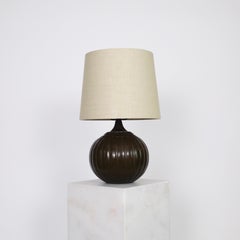 Large Round Table Lamp by Just Andersen, 1930s, Denmark