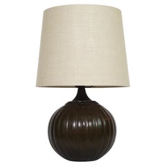 Große runde Tischlampe von Just Andersen, 1930er Jahre, Dänemark