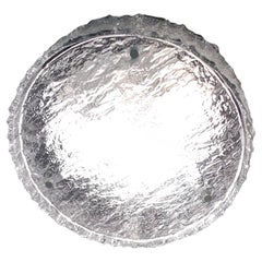 Grand verre texturé encastré du milieu du siècle dernier pour montage encastré Kaiser, Allemagne, années 1960
