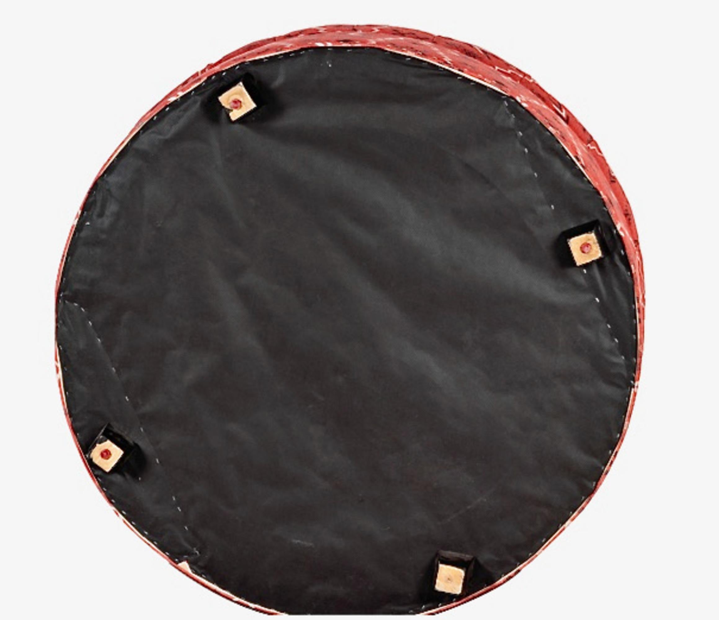 Grand pouf rond touffeté à motif amérindien en vente 5