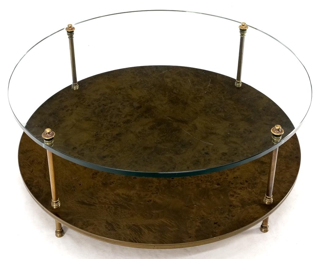 large round glass coffee table