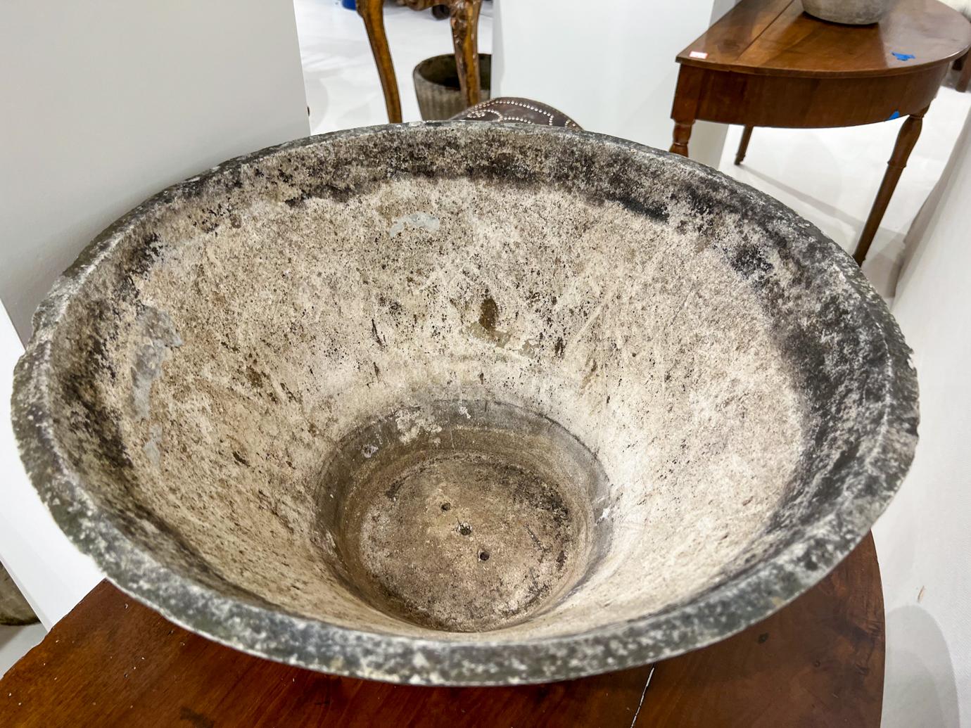 Swiss Large Round Willy Guhl Jardiniere