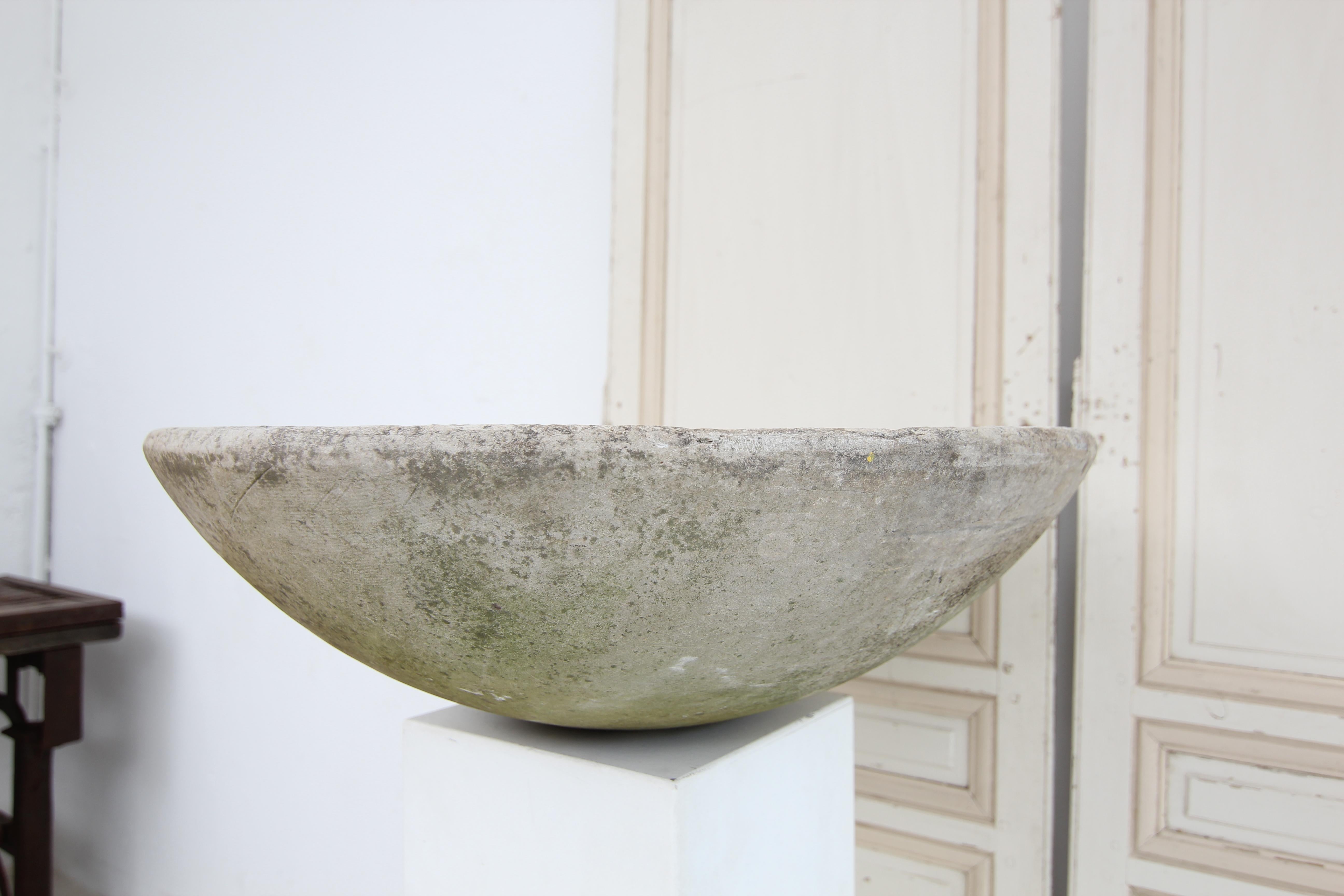 Large Round Willy Guhl Planter For Sale 1