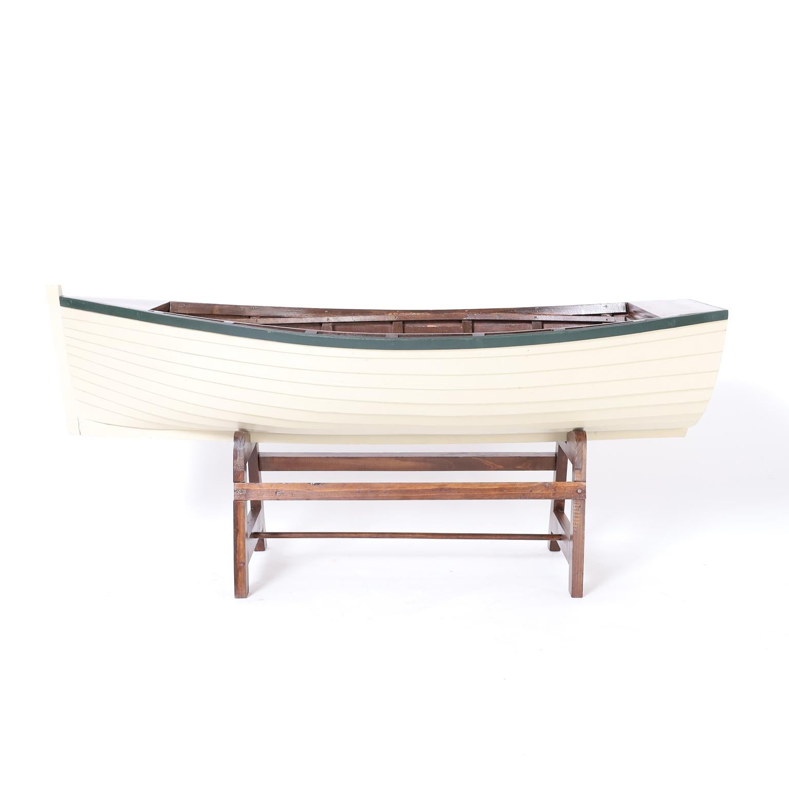 row boat coffee table