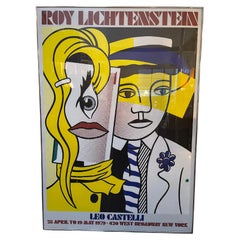 Large Roy Lichtenstein Poster for Leo Castelli Gallery Exhibition, 1979