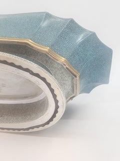 Große Royal Copenhagen Blau Crackle glasiert Tafelaufsatz