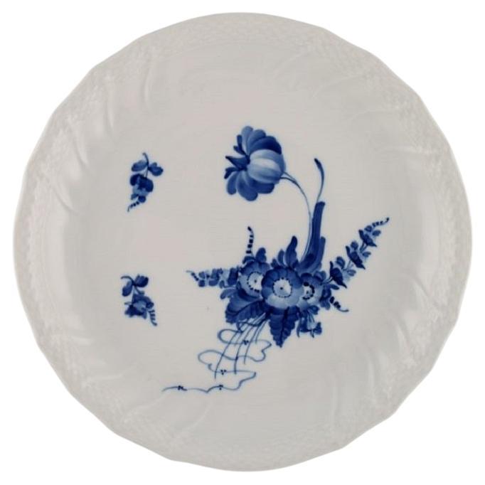 Large Royal Copenhagen Blue Flower Curved round dish. 1960s. For Sale