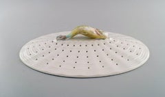 Large Royal Copenhagen Fauna Danica/ Flora Danica Porcelain Fish Strainer