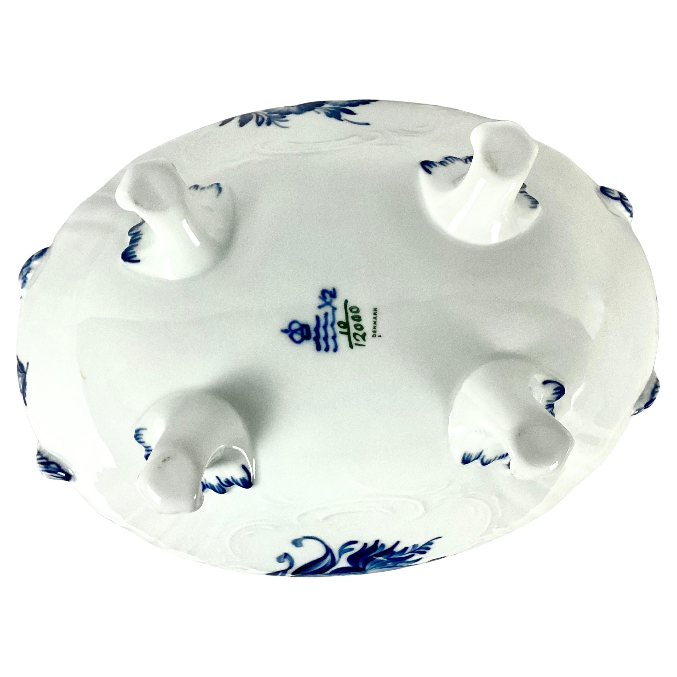 Grande zuppiera ovale in porcellana Royal Copenhagen, Juliane Marie con coperchio 3