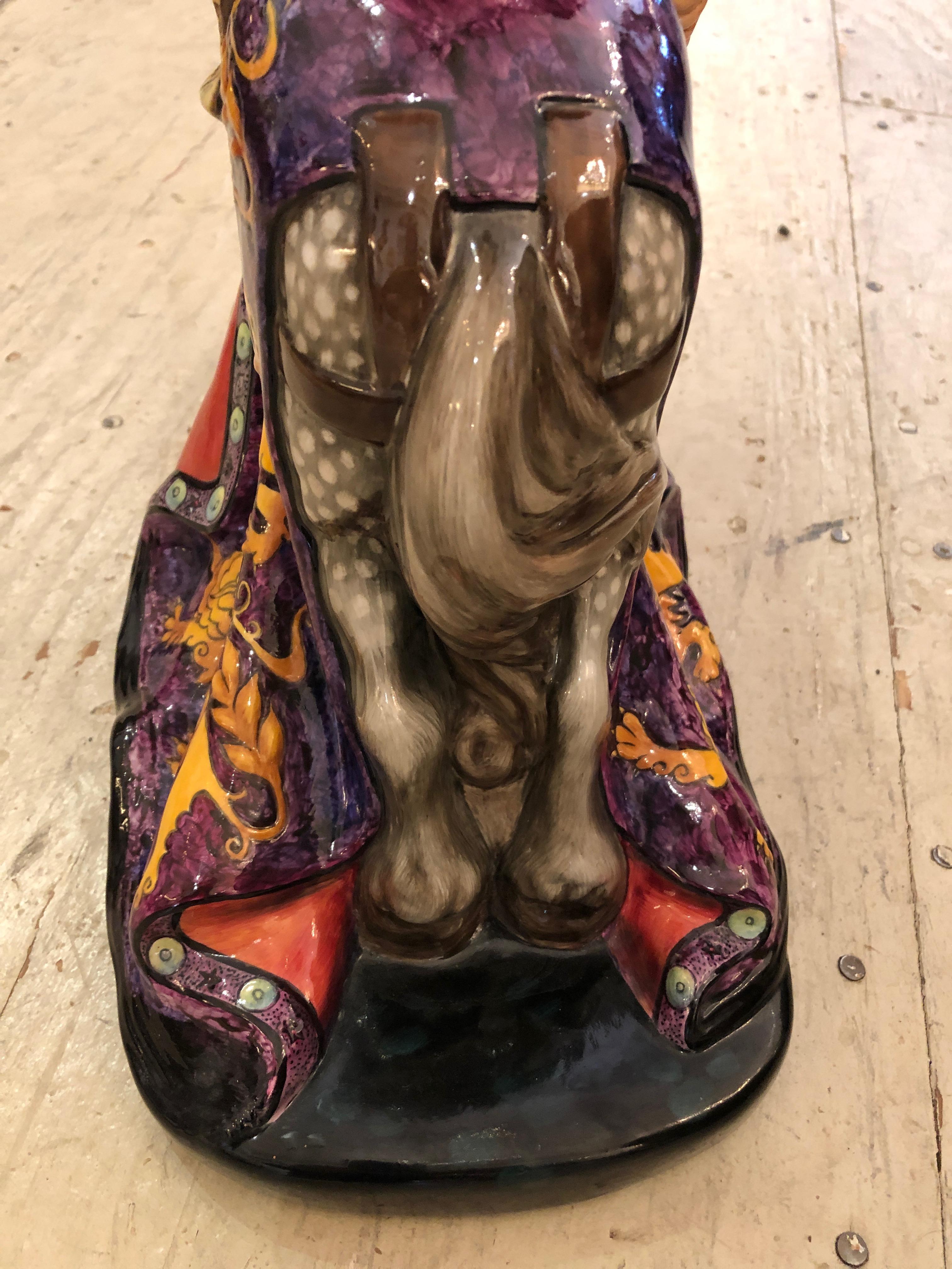 Large Royal Doulton English Character St. George Sculpture 2