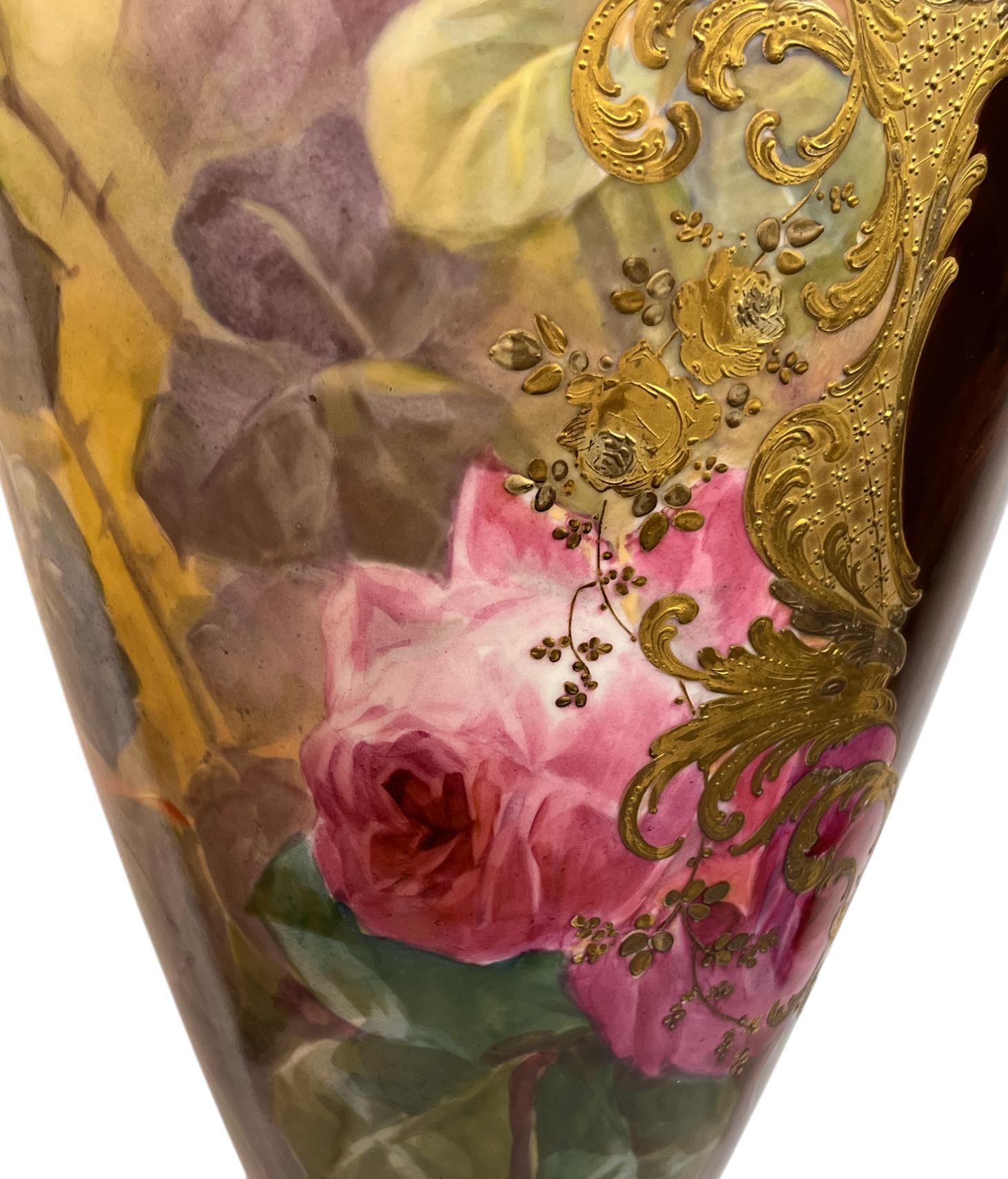 Bronzo Grande vaso con ritratto montato in ormolu della Royal Vienna in vendita