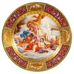 Large Royal Vienna Picture Plate 'The Triumph Of Venus' After F. Boucher, c 1890