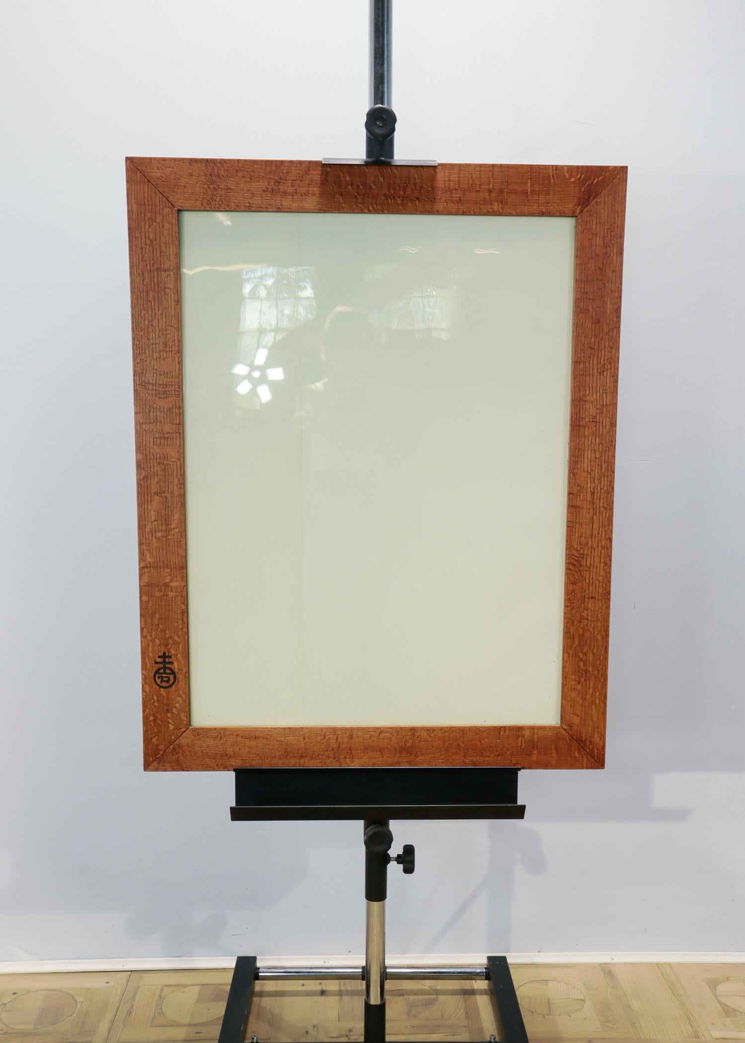 Glass Large Roycrofters American Arts & Crafts Quarter Sawn Oak Picture / Mirror Frame For Sale