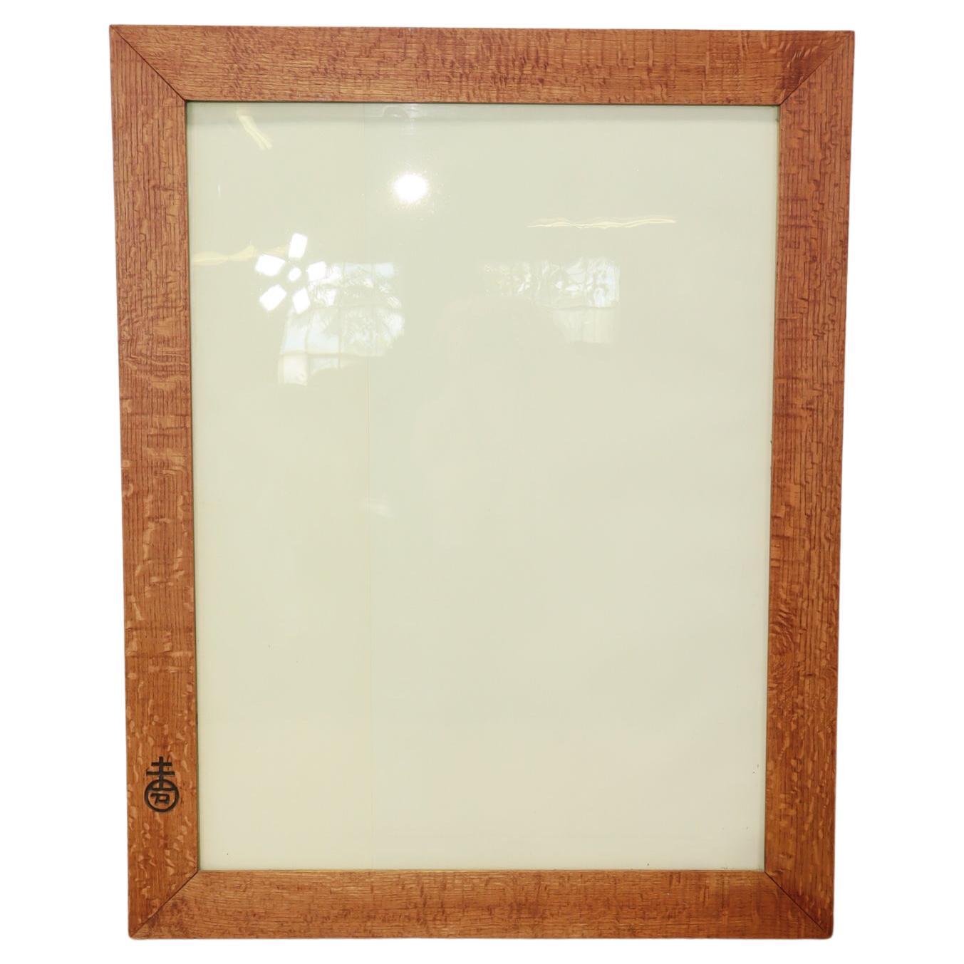 Large Roycrofters American Arts & Crafts Quarter Sawn Oak Picture / Mirror Frame For Sale