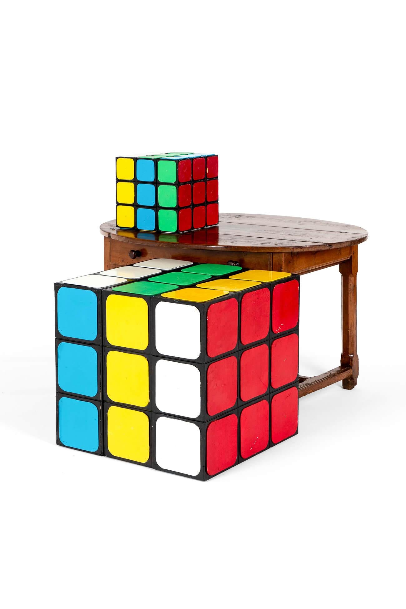Mid-Century Modern Large Rubik's Cube Shop Display Models For Sale