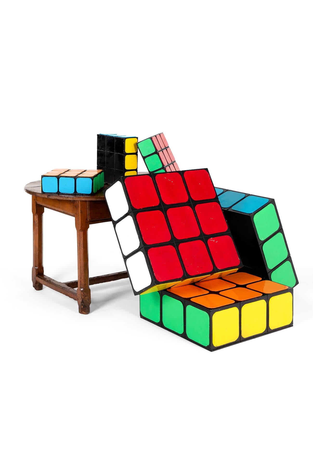 British Large Rubik's Cube Shop Display Models For Sale