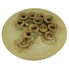 large rudi stahl CANDLE HOLDER for 13 candles 1970s west german studio pottery