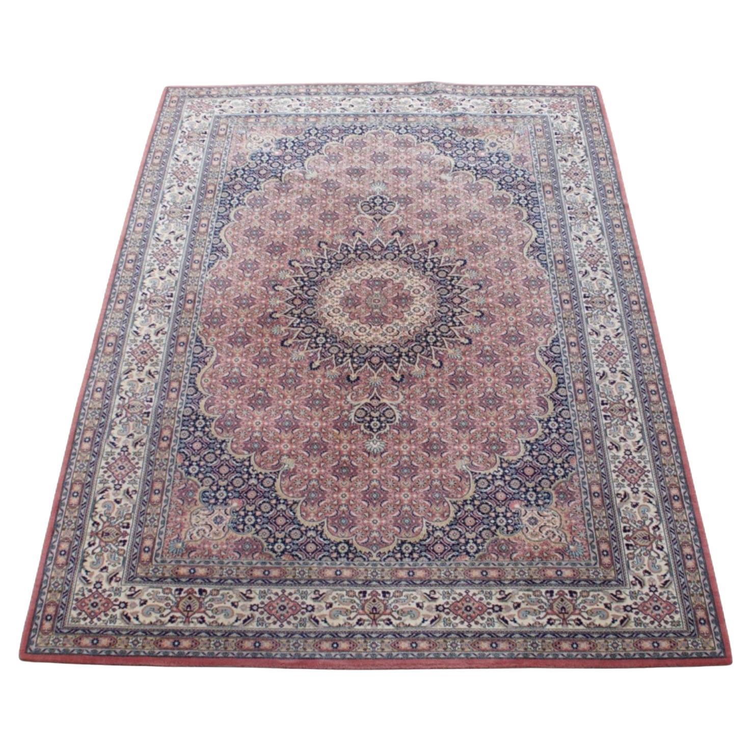 Großer Teppich mit Mustern in rosa und blauen/roten Tönen 326x227 cm
