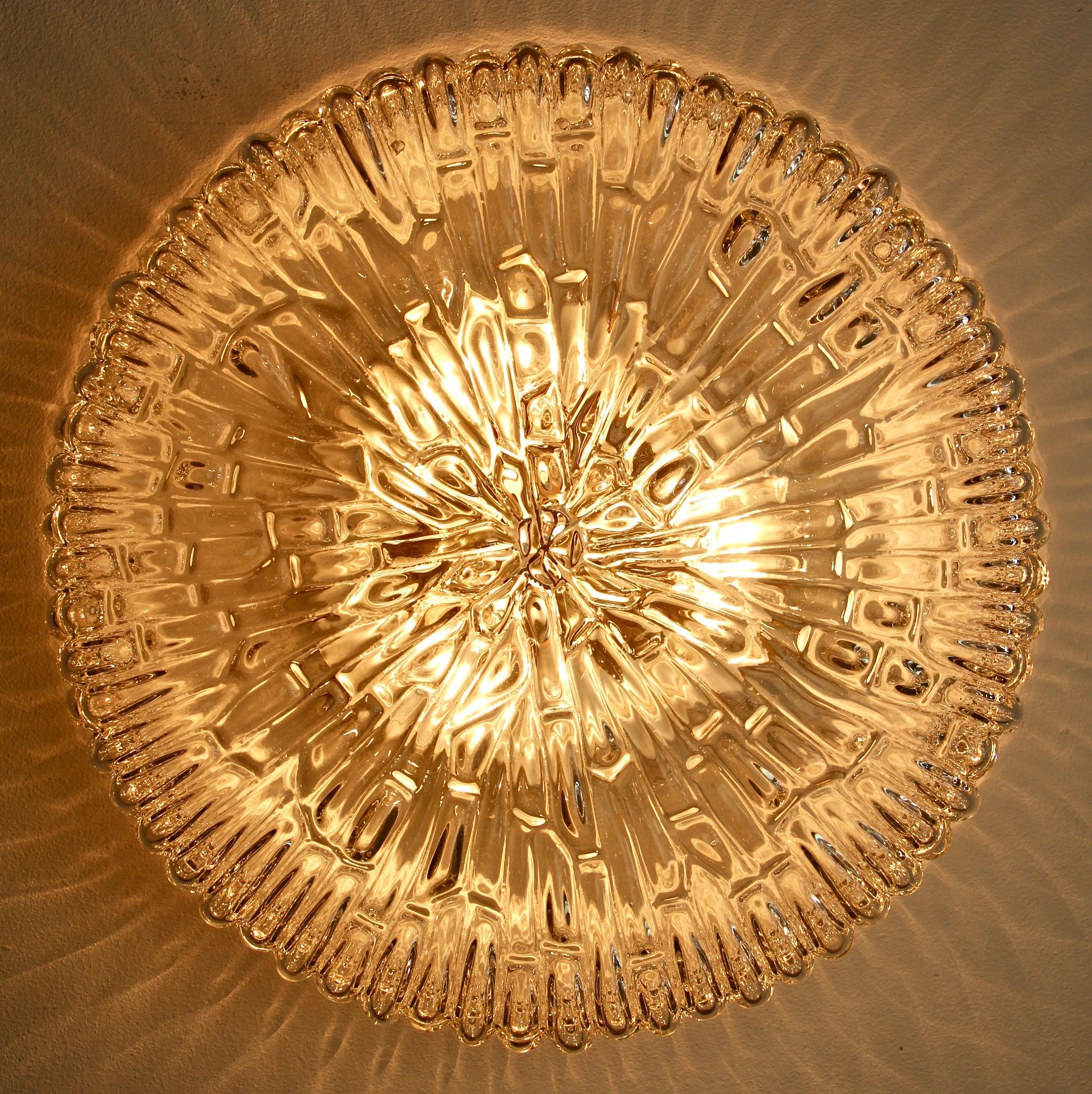 clear glass dome pendant light