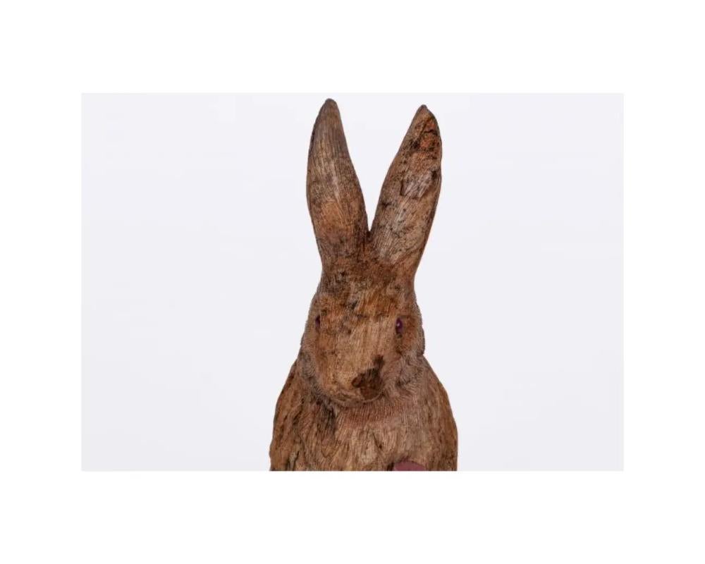 European Large Russian Carved Jasper Figure of a Rabbit For Sale