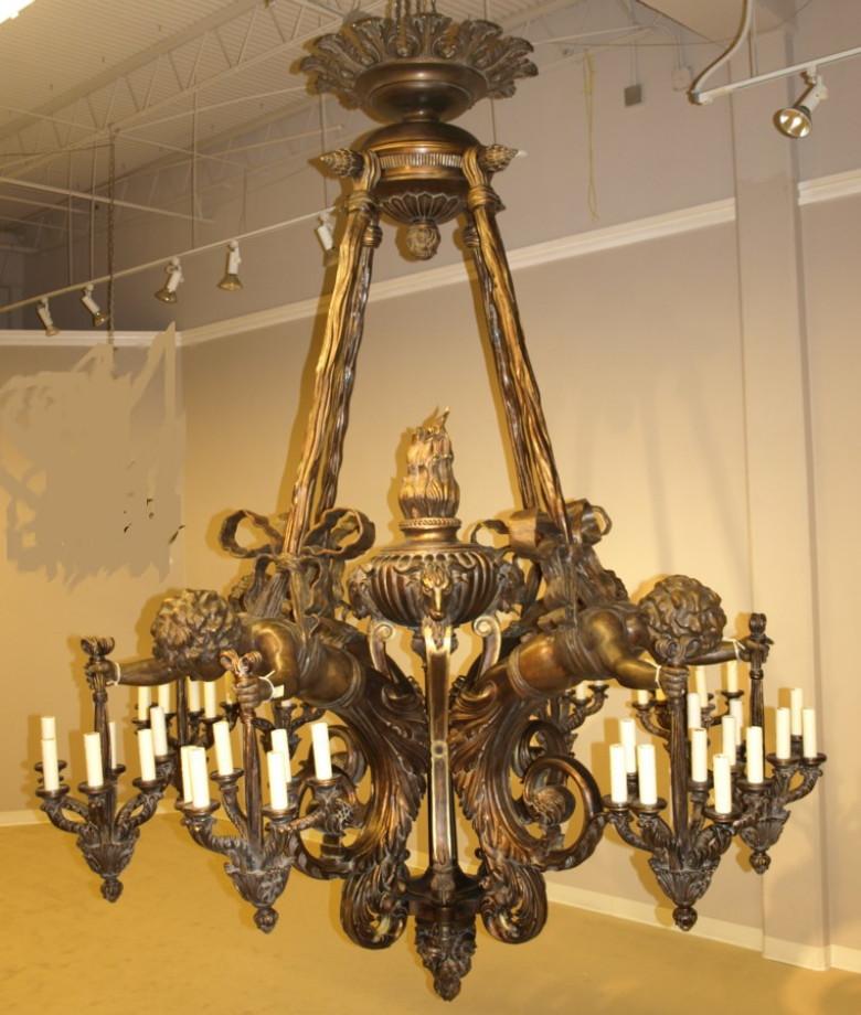 Neoclassical Large Russian Chandelier For Sale