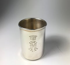 Large Russian Imperial-era Silver Vodka Cup by Morozov, St. Petersburg, c. 1900