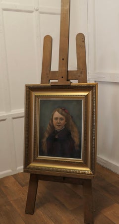 Large Rustic Adjustable Oak Artists’ Easel