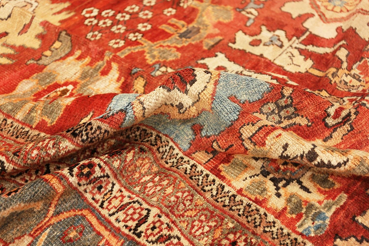 Wool Antique Persian Sultanabad Rug. 14 ft 4 in x 19 ft 4 in For Sale