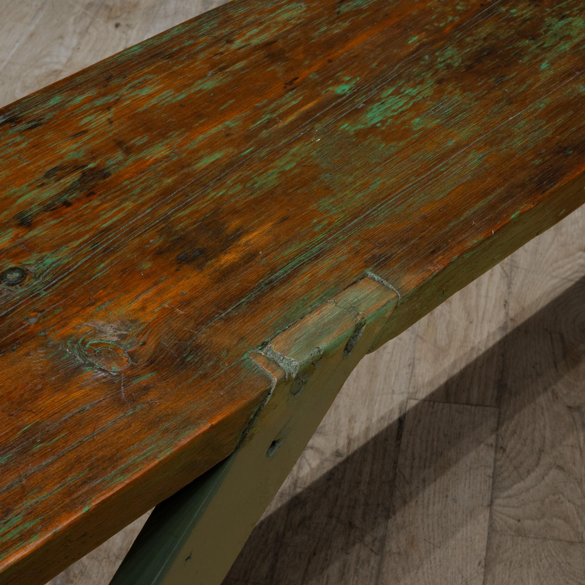 Large Rustic Bench C.1940 For Sale 3