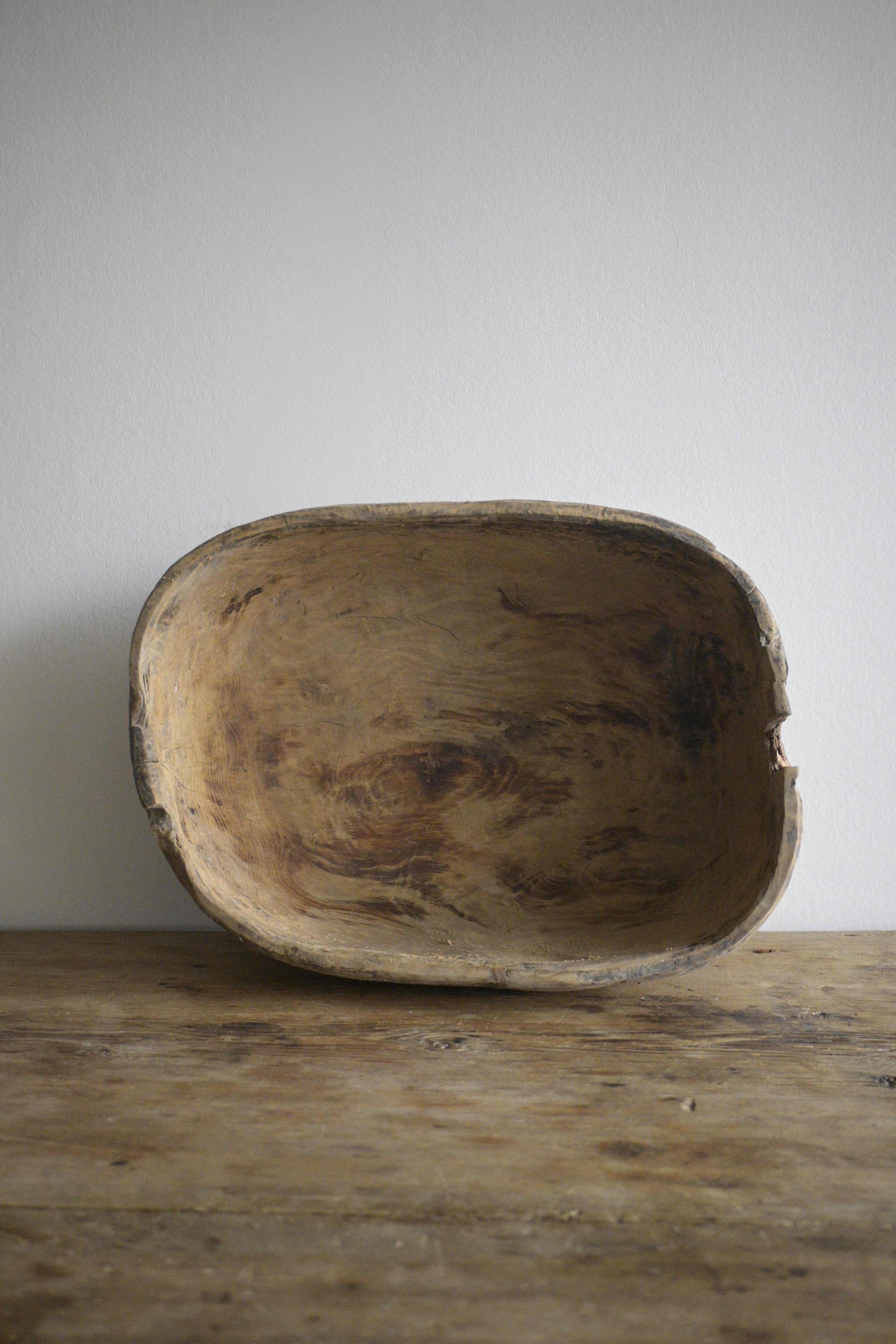 Large Rustic Birch Burl Bowl ca 1870 For Sale 9