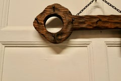 Large Rustic Cedar Wood Key Hanging Rack