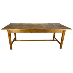 Large Rustic European Dining Table French Provincial Farmhouse Dining Table