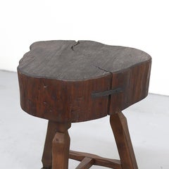 Large Rustic Farmhouse Chopping Block / Side Table or Console Table