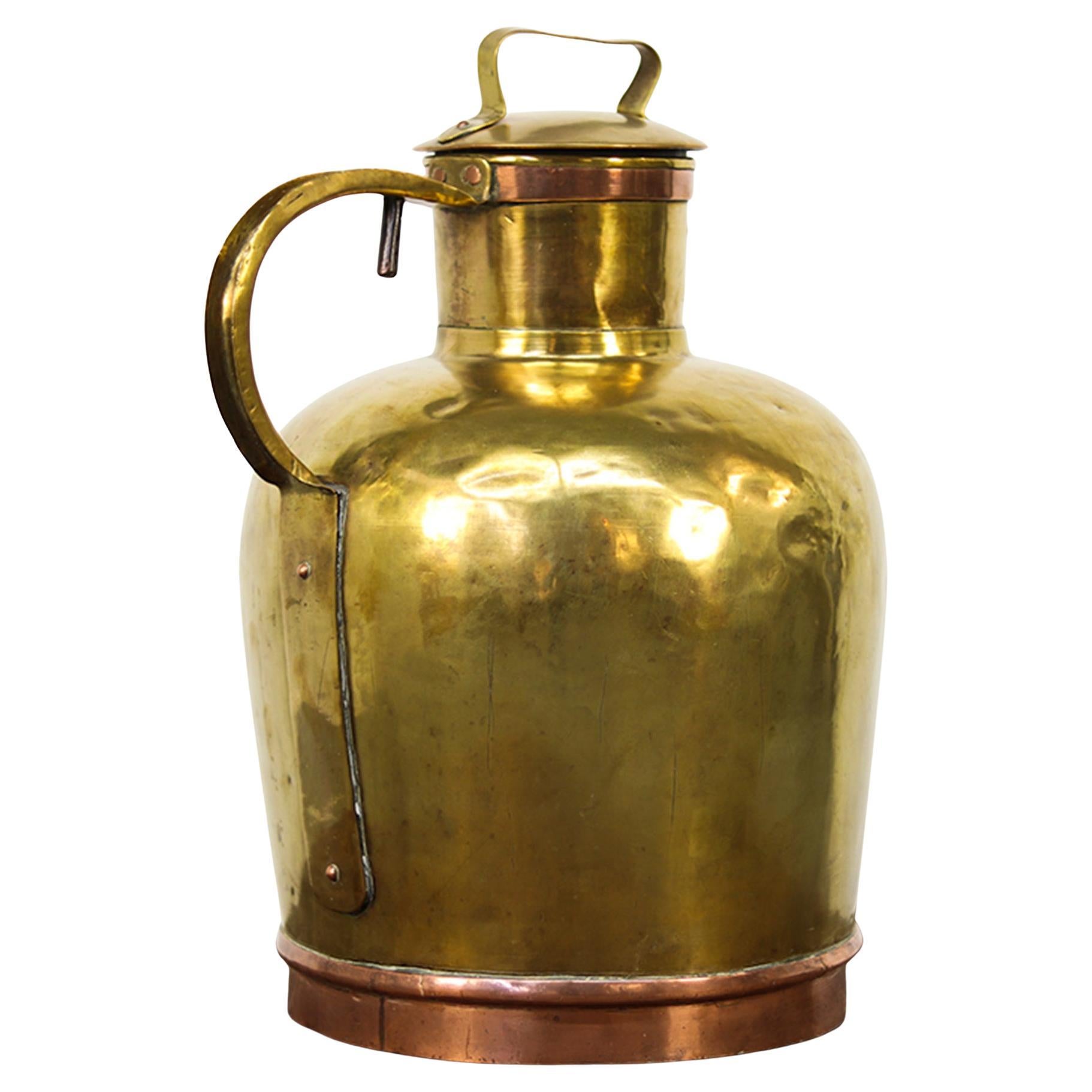 Large Rustic Farmhouse French Brass
Canne à Lait
- Milk Jug