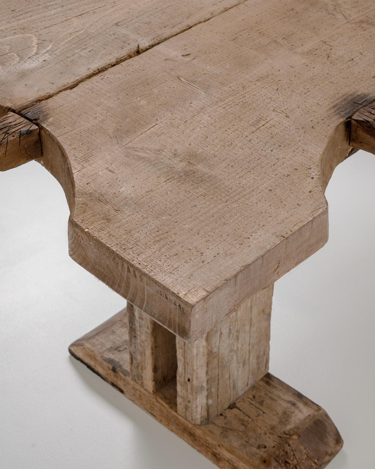 Gran mesa de comedor rústica de joyero francés, Francia, principios del siglo XX en venta 8