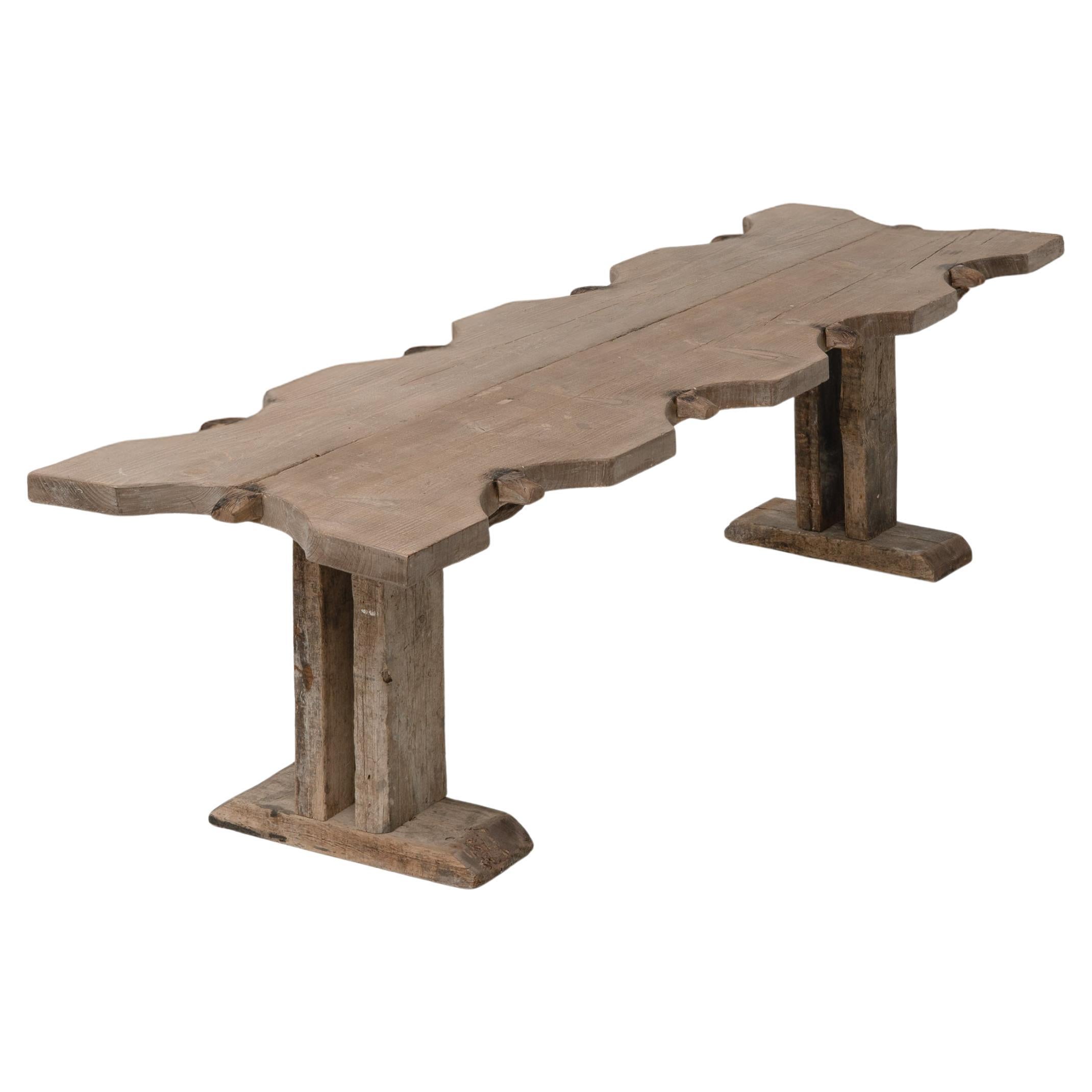 Very Large Rustic French Jeweller's Dining Table, France, early 20th Century