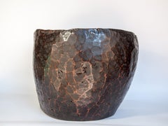 Large Rustic Hand Hewn Wooden Grain Bowl, Humla, Nepal Mid-Late 20th Century