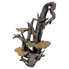 Large Rustic Live Edge Plant Stand