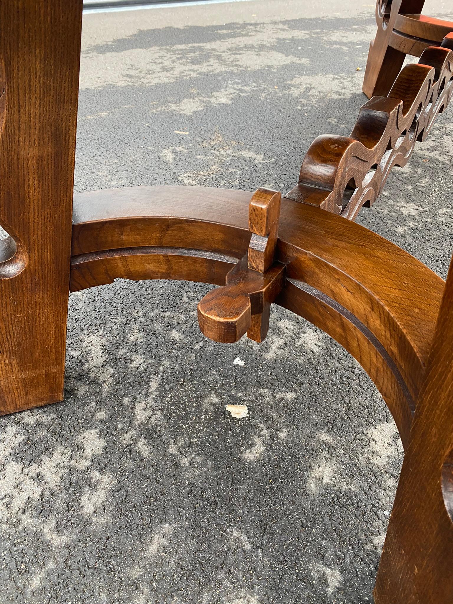 Large Rustic Neo Table in Oak, circa 1950/1960 For Sale 2