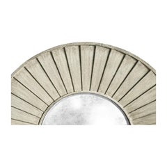 Large Rustic Round Mirror