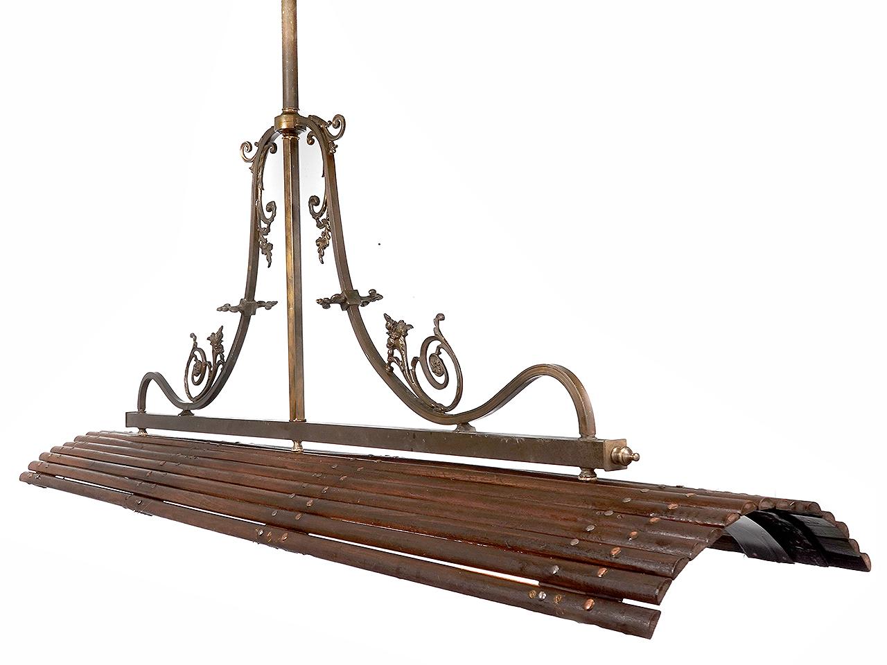19th Century Large Rustic Tambour Lamp For Sale