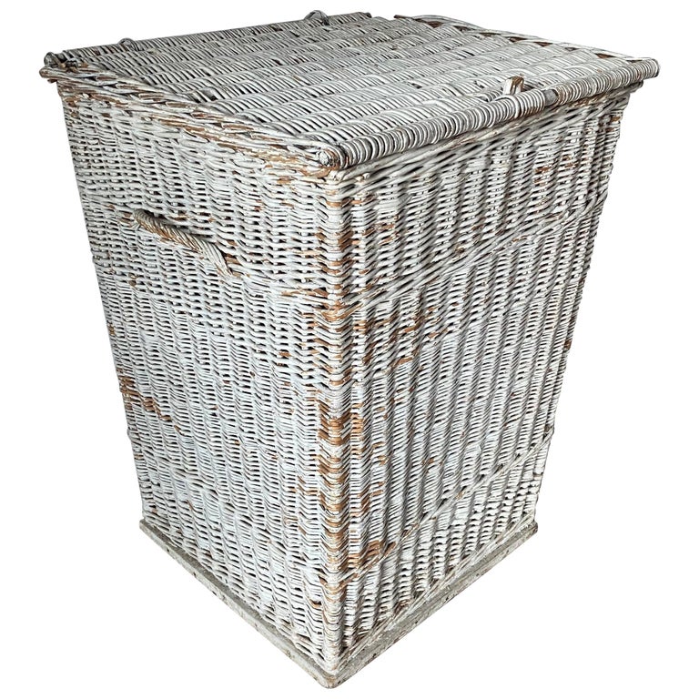 Grand Panier En Osier Vintage – Large Panier En Osier Avec Poignée