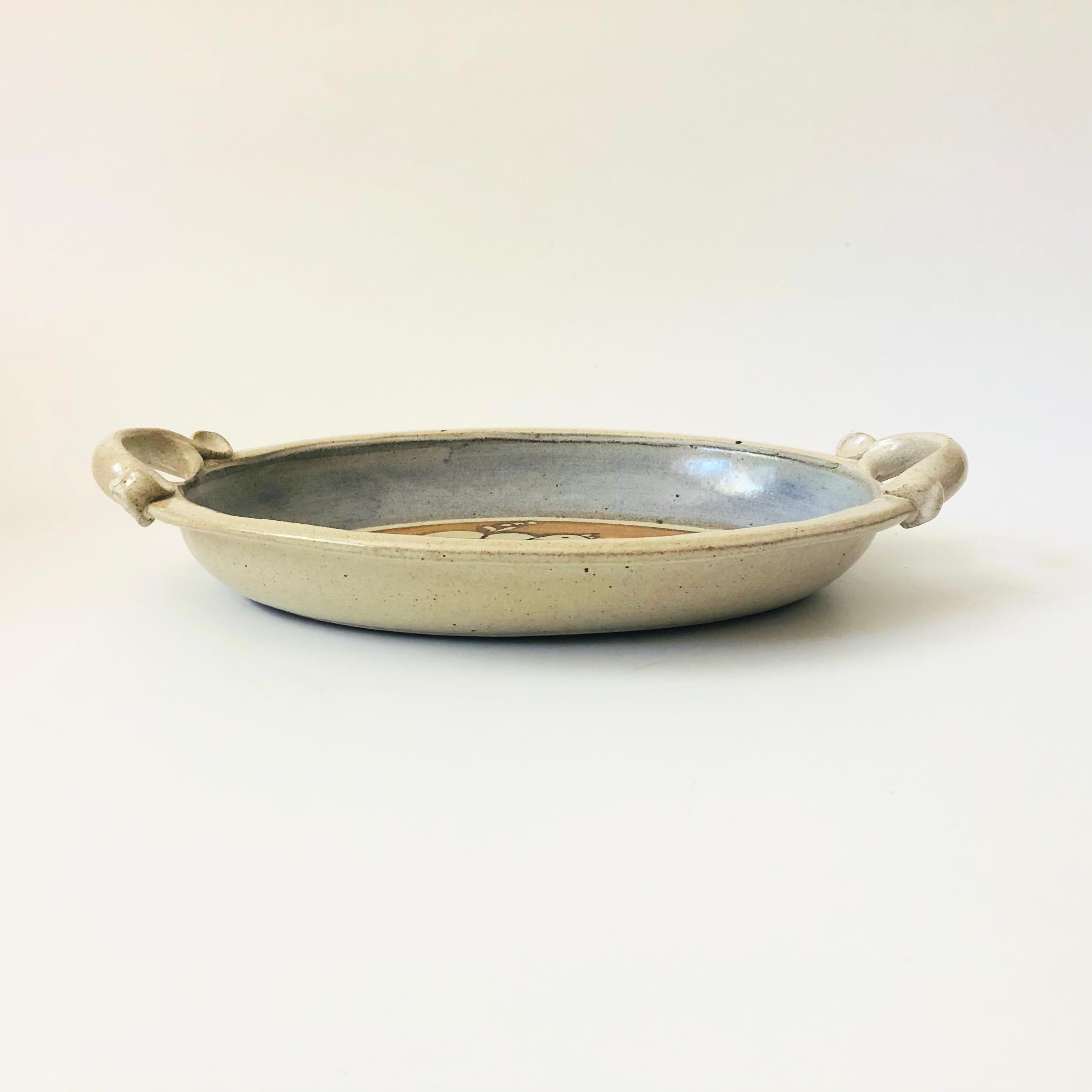 Bohemian Large Rutherford Art Pottery Tray