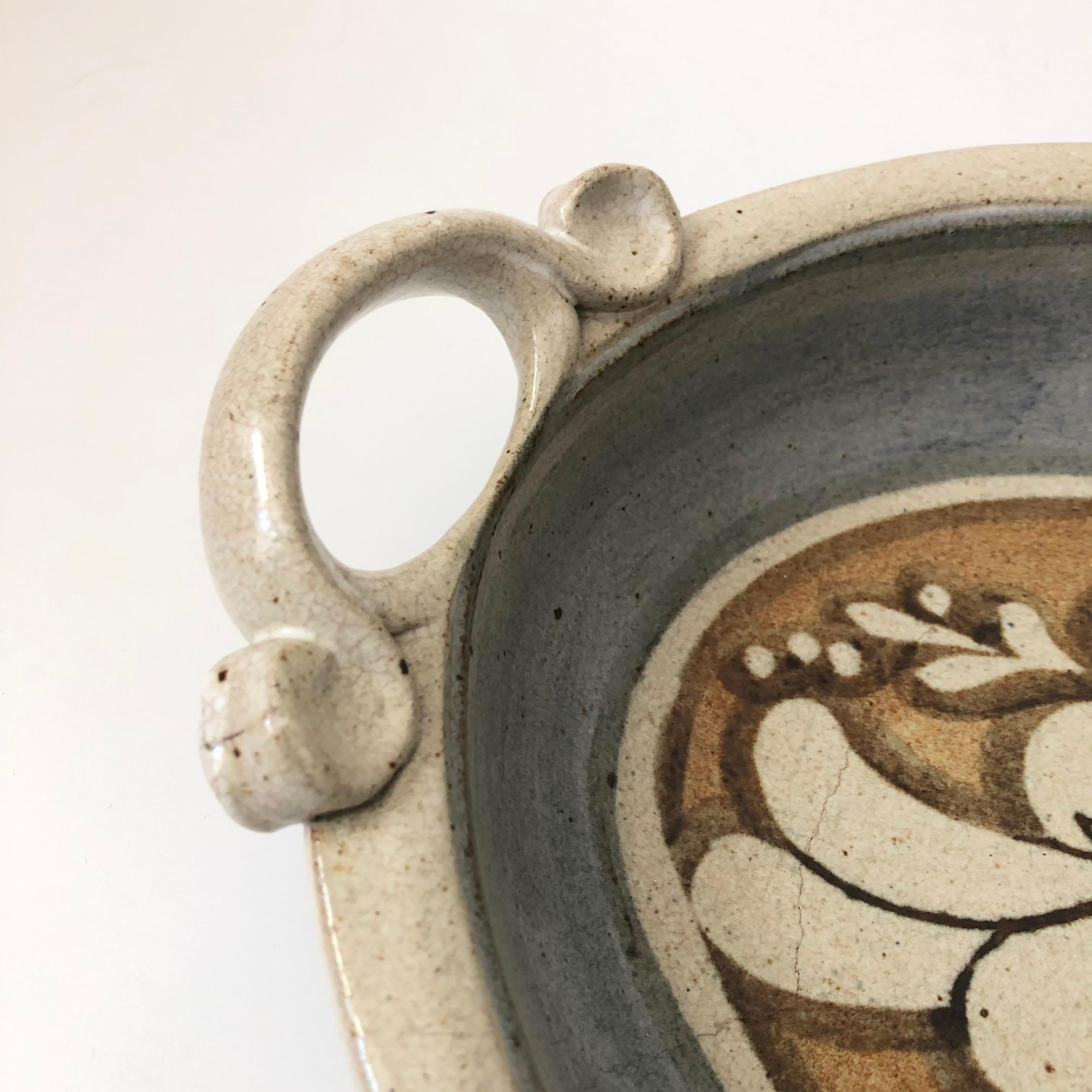 American Large Rutherford Art Pottery Tray